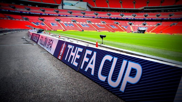 The FA Cup Logo on Borders
