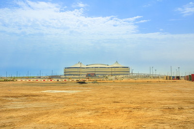 al bayt stadium under construction