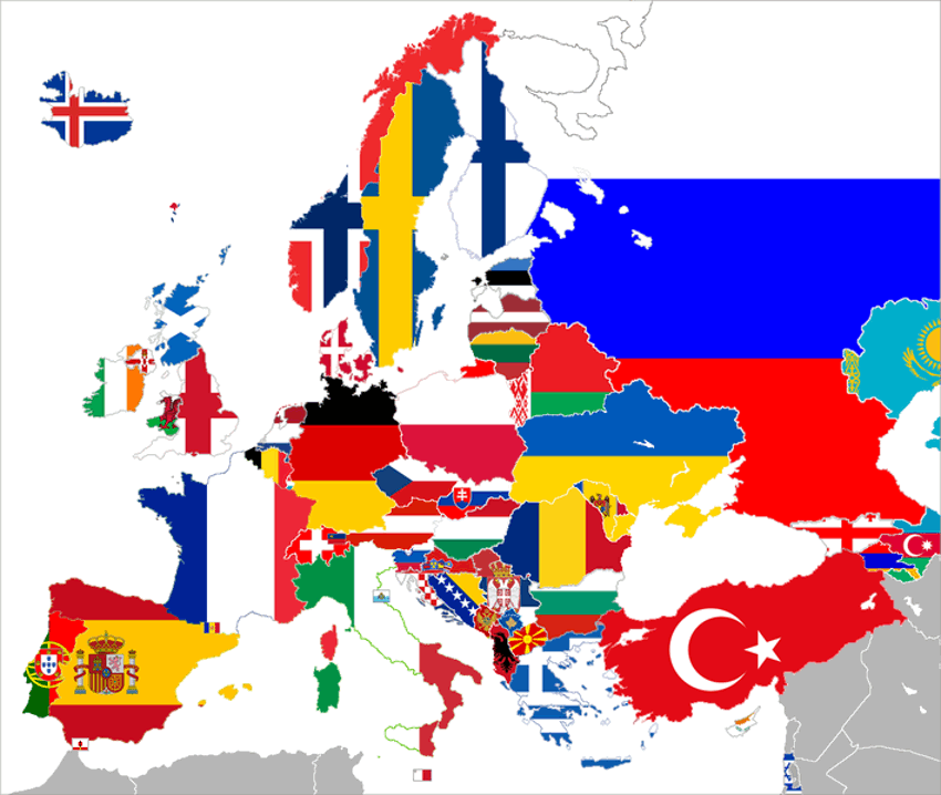 uefa map of european countries