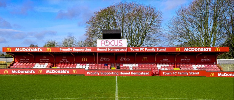 Vauxhall Road Stadium, Hemel Hempstead, Family Stand