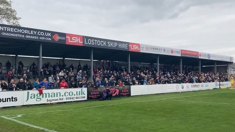 Victory Park Chorley FC Stand Behind the Goal