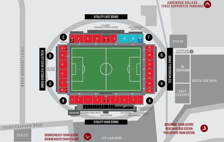 afc bournemouth tour